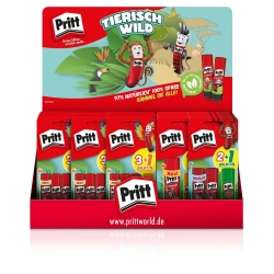Pritt Display Klebestifte BTS 2025 Tierisch wild