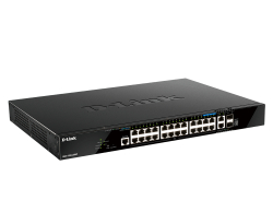 Switch 440mm D-Link DGS-1520-28MP/E 2*SFP+/ 2*XGE/20*GE...