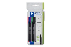 STAEDTLER Fineliner triplus rPP, 6 Stück