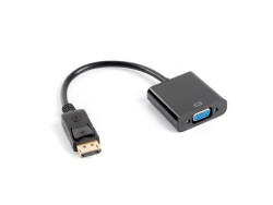 LANBERG Displayport (M)V1.1->VGA(F) Kabel 0,2m schwarz