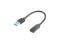 LANBERG USB-C(F)3.1->USB-A(M) Kabel 0,15m schwarz