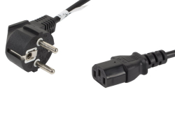 LANBERG Netzkabel CEE 7/7 90°->CEE 320 C13 1,8m