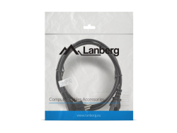 LANBERG Netzkabel CEE 7/7 90°->CEE 320 C13 1,8m