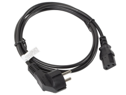 LANBERG Netzkabel CEE 7/7 90°->CEE 320 C13 1,8m