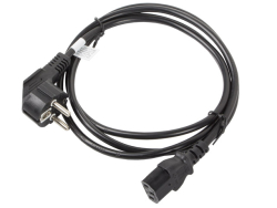 LANBERG Netzkabel CEE 7/7 90°->IEC 320 C13 1,8m VDE