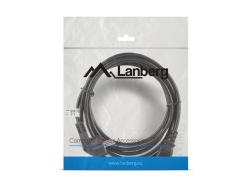 LANBERG Netzkabel CEE 7/7 90°->IEC 320 C13 3,0m VDE