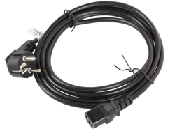 LANBERG Netzkabel CEE 7/7 90°->IEC 320 C13 3,0m VDE