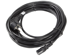 LANBERG Netzkabel CEE 7/7 90°->IEC 320 C13 10m VDE