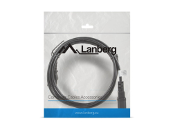 LANBERG Netzkabel-Verlängerung IEC 320 C13->C14 1,8m VDE sw
