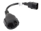 LANBERG Netzkabel-Adapter IEC320 C14->Schuko(F) für UPS 0,2m
