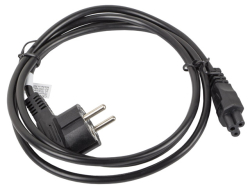 LANBERG Netzkabel CEE 7/7 90°->IEC 320 C5(MICKEY) 1,8m VDE
