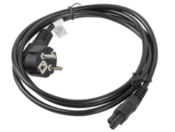 LANBERG Netzkabel CEE 7/7 90°->IEC 320 C5(MICKEY) 1,8m VDE