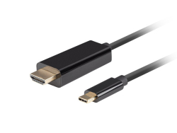 LANBERG USB-C(M)->HDMI(M) Kabel 1,8m 4K 60Hz schwarz