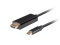 LANBERG USB-C(M)->HDMI(M) Kabel 1,8m 4K 60Hz schwarz
