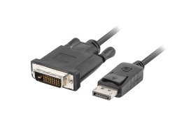 LANBERG Displayport (M)V1.2->DVI-D(M)(24+1) Kabel 1,8m sw