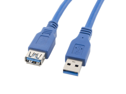 LANBERG USB-A Verlängerungskabel M/F 3.0 1,8m blau