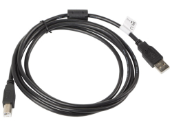 LANBERG USB-A(M)->USB-B(M) 2.0 Kabel 1,8m Ferrite schwarz
