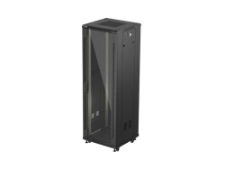 LANBERG 19 37U 600x600 freist. Glastür (FlatPack) sw...
