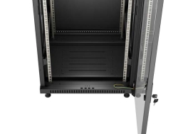 LANBERG 19 37U 600x600 freist. Glastür (FlatPack) sw (Speditionsversand)