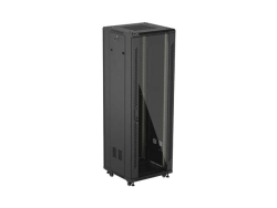 LANBERG 19 37U 600x600 freist. Glastür (FlatPack) sw (Speditionsversand)