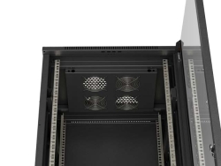 LANBERG 19 37U 600x600 freist. Glastür (FlatPack) sw (Speditionsversand)
