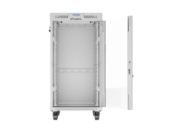 LANBERG 19 22U 600x800 freist. LCD Glastür (FlatPack) gr (Speditionsversand)