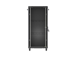 LANBERG 19 27U 600x800 freist. Glastür (FlatPack) sw (Speditionsversand)