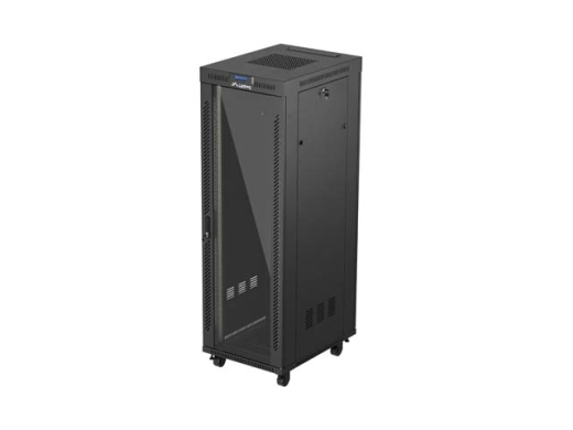 LANBERG 19 37U 600x800 freist. LCD Glastür (FlatPack) sw (Speditionsversand)