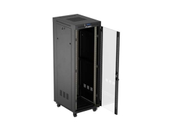 LANBERG 19 37U 600x800 freist. LCD Glastür (FlatPack) sw (Speditionsversand)