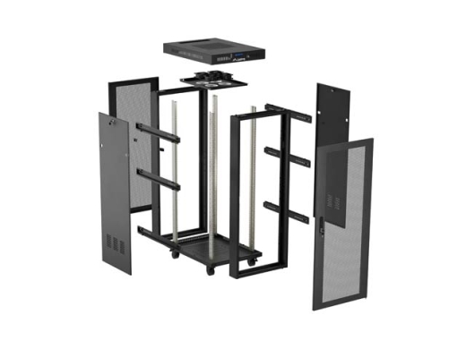LANBERG 19 42U 600x800 freist. LCD perfor. Tür (FlatPack)sw (Speditionsversand)