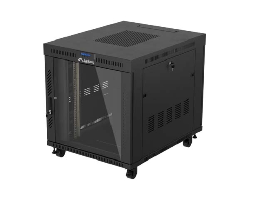 LANBERG 19 15U 800x1000 freist. LCD Glastür (FlatPack) sw (Speditionsversand)