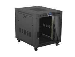 LANBERG 19 15U 800x1000 freist. LCD Glastür (FlatPack) sw (Speditionsversand)