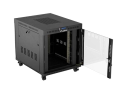 LANBERG 19 15U 800x1000 freist. LCD Glastür (FlatPack) sw (Speditionsversand)
