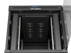 LANBERG 19 15U 800x1000 freist. LCD Glastür (FlatPack) sw (Speditionsversand)