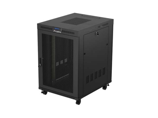 LANBERG 19 22U 800x1000 freist. LCD perfor.Tür (FlatPack)sw (Speditionsversand)