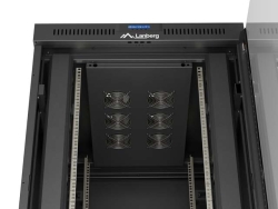LANBERG 19 27U 800x1000 freist. LCD Glastür V2(FlatPack) sw (Speditionsversand)