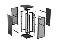 LANBERG 19 42U 800x1000 freist. LCD perf.Tür(FlatPack)V2 sw (Speditionsversand)