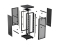 LANBERG 19 42U 800x1000 freist. LCD perf.Tür(FlatPack)V2 sw (Speditionsversand)