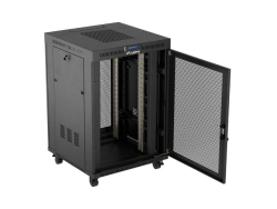 LANBERG 19 22U 800x800 freist. LCD perfor. Tür (FlatPack)sw (Speditionsversand)
