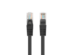 LANBERG Patchkabel CAT.5E UTP 0,25m Fluke Zertifikat schwarz