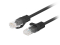 LANBERG Patchkabel CAT.5E UTP 0,25m Fluke Zertifikat schwarz