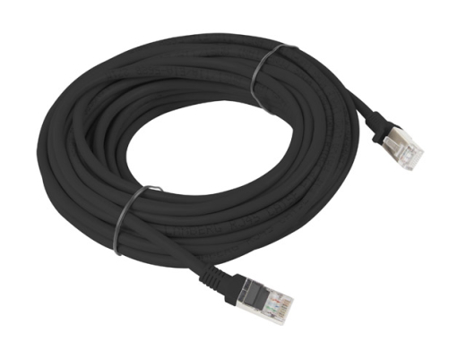 LANBERG Patchkabel CAT.5E UTP 10m Fluke Zertifikat schwarz