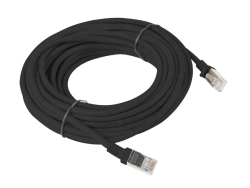 LANBERG Patchkabel CAT.5E UTP 10m Fluke Zertifikat schwarz