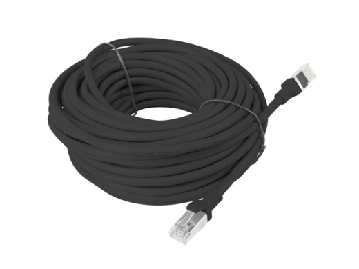 LANBERG Patchkabel CAT.5E UTP 15m Fluke Zertifikat schwarz
