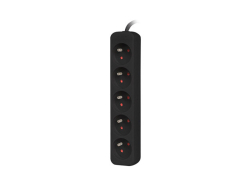 LANBERG Steckdosenleiste 3m 5x 230V EN Massivkupferk. sw