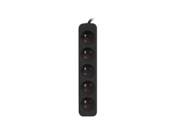 LANBERG Steckdosenleiste 3m 5x 230V EN Massivkupferk. sw