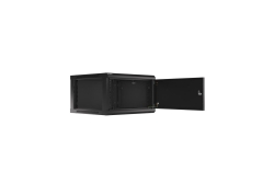 LANBERG 19 6U 600x600 Wandgeh. Metalltür V2 (FlatPack) sw