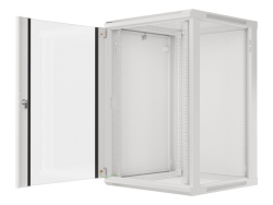 LANBERG 19 18U 600x600 Wandgehäuse Glastür V2 (FlatPack) gr