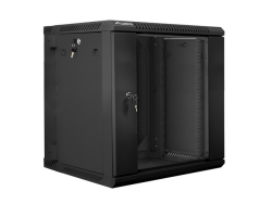 LANBERG 19 12U 600x600 doppelwandiges Wandgeh. Glastür sw