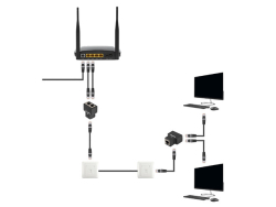LANBERG Netzwerk-Splitter RJ45->2xRJ45 (geschirmt)...